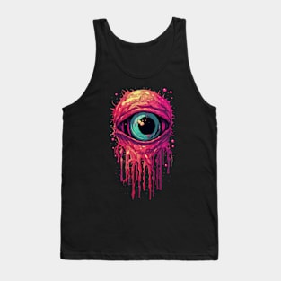 The Beholden Eye Freaky Comic Horror Art I Tank Top